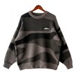 画像1: 【NEWFUNK】CAMO CREW NECK KNIT (Black) (1)
