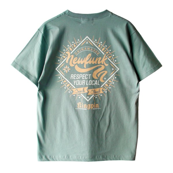 画像1: 【NEWFUNK】KINGPIN TEE (Smoke Green) (1)