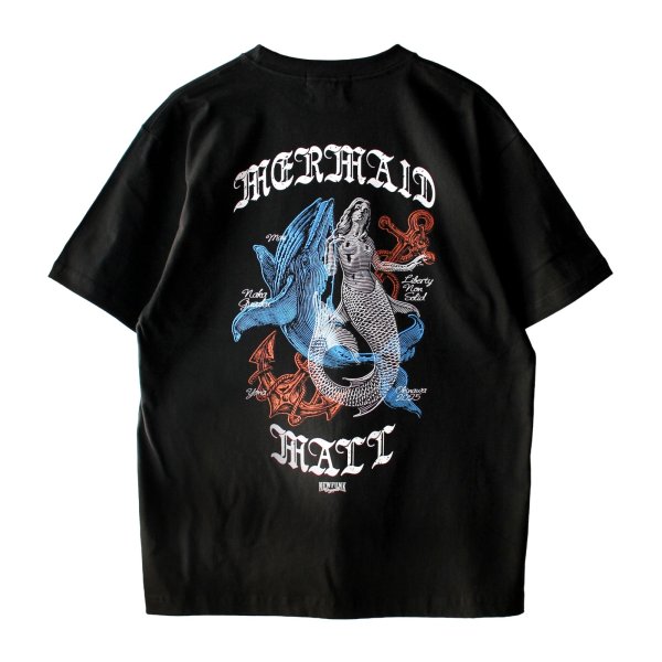 画像1: 【NEWFUNK】LNS MERMAID MALL TEE (Black) (1)