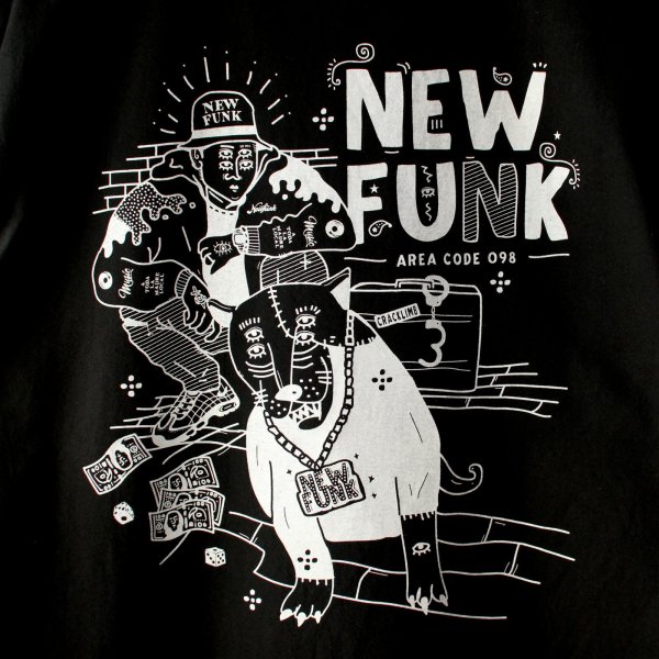 画像3: 【NEWFUNK】SIBA "COOL J" TEE (Black) (3)