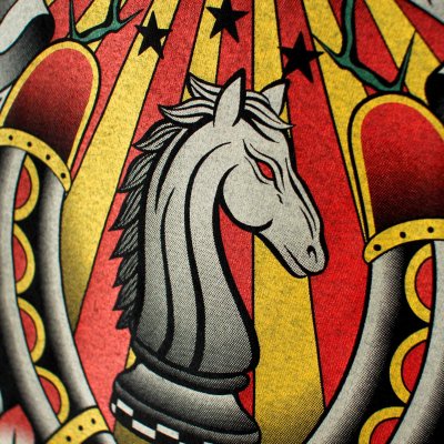 画像3: 【NEWFUNK】HORSE SHOE TEE / STORE 16th.Anniversary Design (Black)