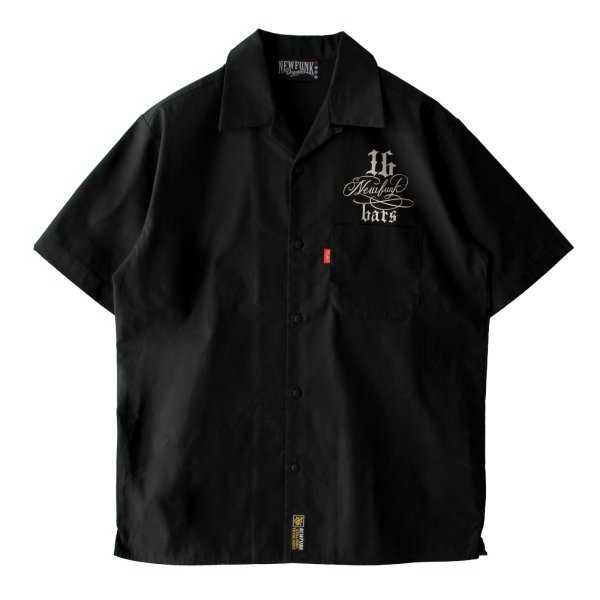 画像1: 【NEWFUNK】HORSE SHOE SHIRT / STORE 16th.Anniversary Design (Black) (1)