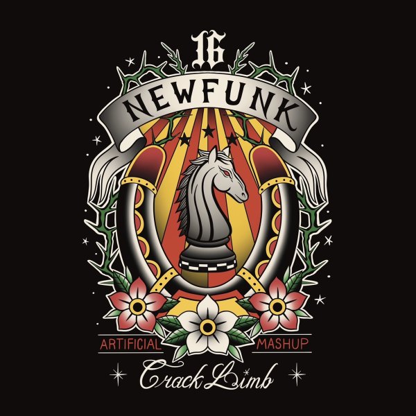 画像7: 【NEWFUNK】HORSE SHOE SHIRT / STORE 16th.Anniversary Design (Black) (7)