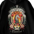 画像4: 【NEWFUNK】HORSE SHOE ZIP HOODIE / STORE 16th.Anniversary Design (Black) (4)