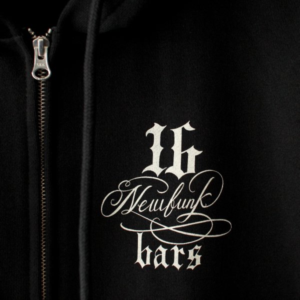 画像3: 【NEWFUNK】HORSE SHOE ZIP HOODIE / STORE 16th.Anniversary Design (Black) (3)