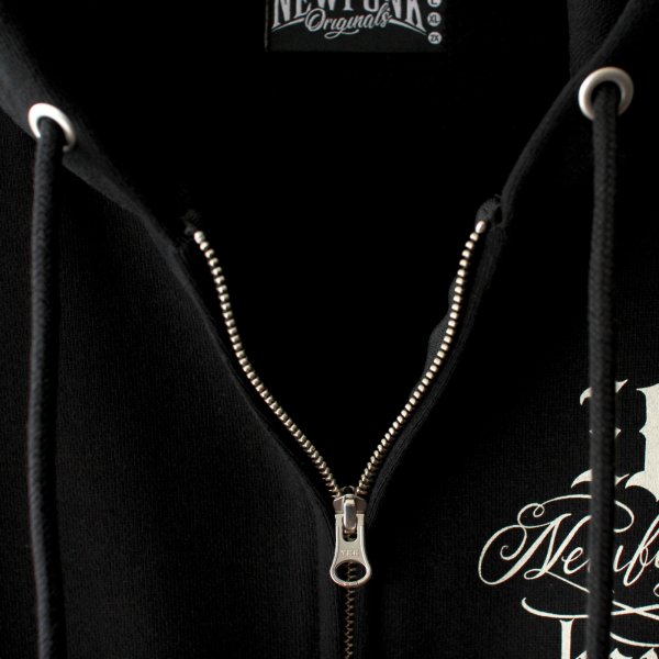 画像5: 【NEWFUNK】HORSE SHOE ZIP HOODIE / STORE 16th.Anniversary Design (Black) (5)