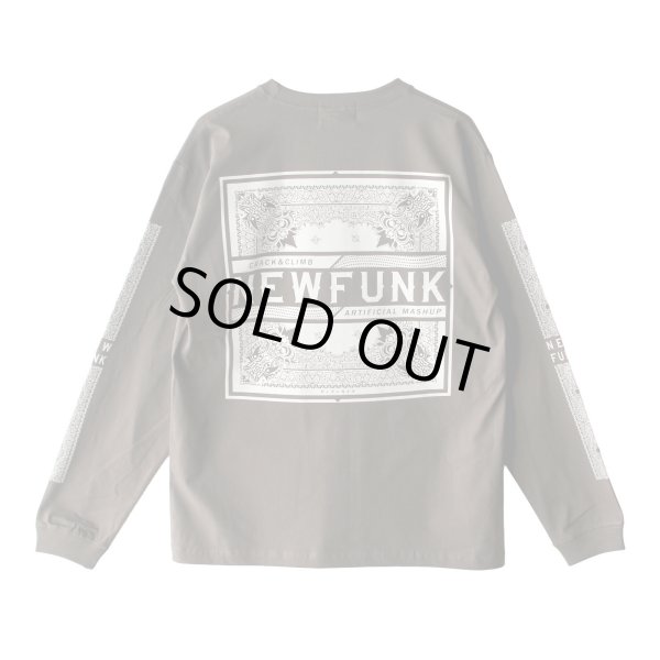 画像1: 【NEWFUNK】PAISLEY BANDANA Long Sleeve Shirt -ONECALLA- (Charcoal Black) (1)