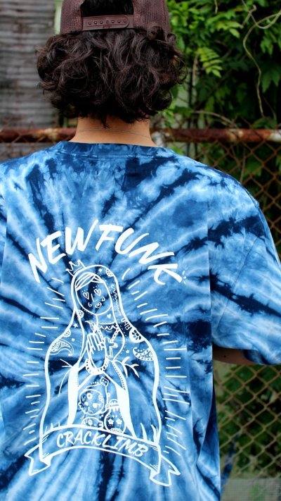 画像3: 【NEWFUNK】SIBA "MARIA" TIE DYE TEE (Navy)