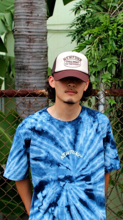 画像1: 【NEWFUNK】SIBA "MARIA" TIE DYE TEE (Navy)