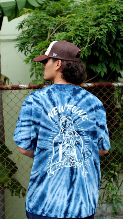 画像2: 【NEWFUNK】SIBA "MARIA" TIE DYE TEE (Navy)