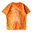 画像2: 【NEWFUNK】SIBA "MARIA" TIE DYE TEE (Orange) (2)