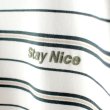 画像3: 【NEWFUNK】Stay Nice Border Tee (White) (3)