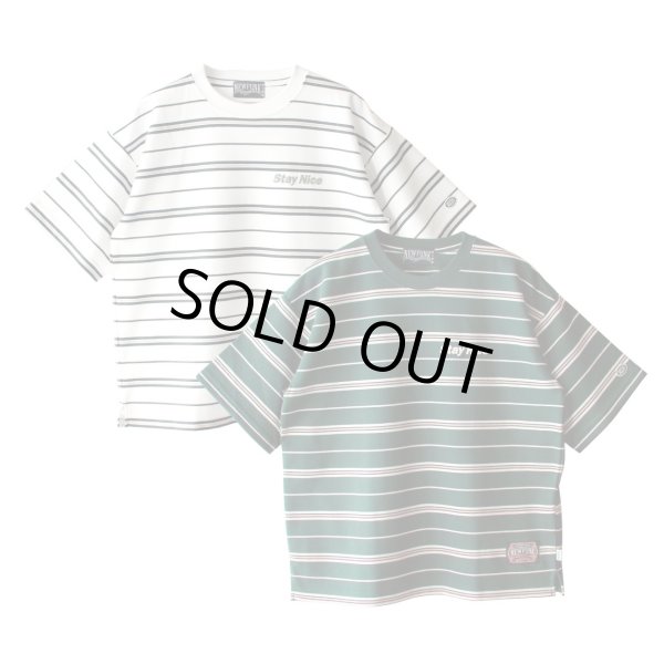 画像5: 【NEWFUNK】Stay Nice Border Tee (Green) (5)