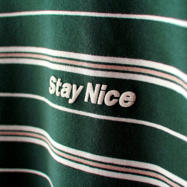 画像3: 【NEWFUNK】Stay Nice Border Tee (Green) (3)