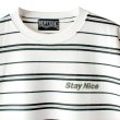 画像2: 【NEWFUNK】Stay Nice Border Tee (White) (2)