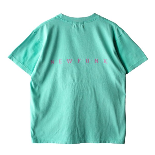 画像2: 【NEWFUNK】MIRROR VINTAGE TEE (Mint Green) (2)