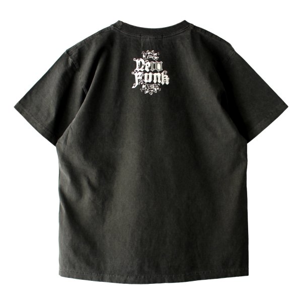 画像2: 【NEWFUNK】SIBA "Shakur" TEE (Pigment Dye: Black) (2)