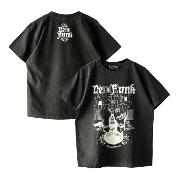 画像6: 【NEWFUNK】SIBA "Shakur" TEE (Pigment Dye: Black) (6)