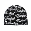 画像1: 【NEWFUNK】TEXTLOGO Weaving Beanie (Black) (1)