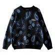画像1: 【NEWFUNK】PAISLEY CREW NECK KNIT (Black) (1)