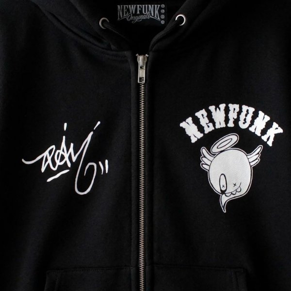 画像3: 【NEWFUNK × DAM ONE】SOUL ZIP HOODIE (Black) (3)