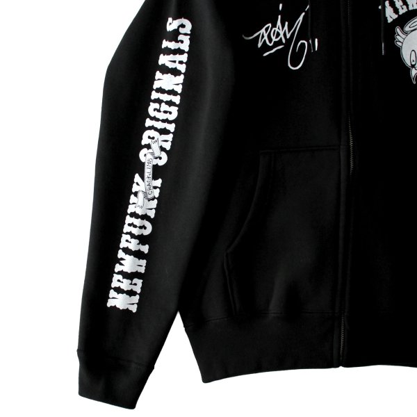 画像5: 【NEWFUNK × DAM ONE】SOUL ZIP HOODIE (Black) (5)
