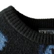 画像4: 【NEWFUNK】PAISLEY CREW NECK KNIT (Black) (4)
