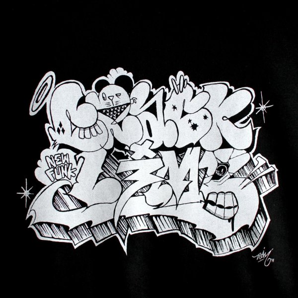 画像4: 【NEWFUNK × DAM ONE】SOUL ZIP HOODIE (Black) (4)