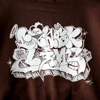 画像2: 【NEWFUNK × DAM ONE】SOUL ZIP HOODIE (Chocolate)