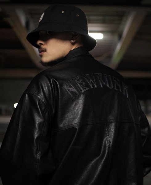 画像16: 【NEWFUNK】SPICY LEATHER JACKET (Black) (16)
