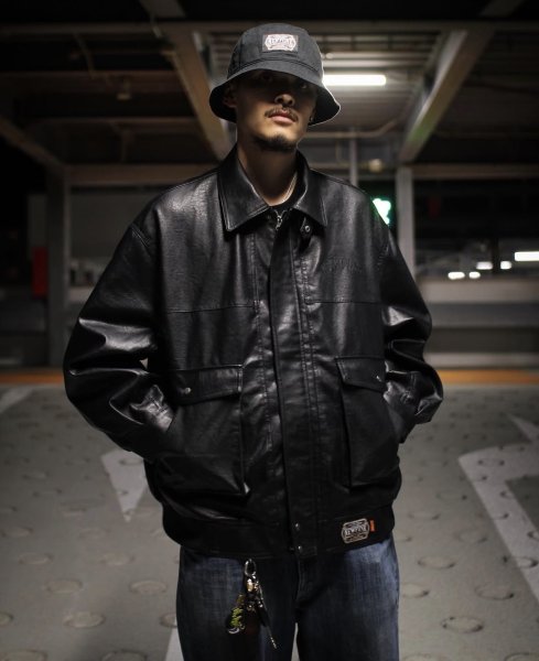 画像13: 【NEWFUNK】SPICY LEATHER JACKET (Black) (13)