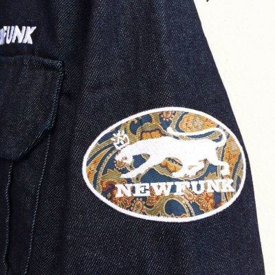 画像2: 【CRACKLIMB】BLACK PANTHER DENIM JACKET