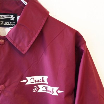 画像1: 【CRACKLIMB】KINGPIN NILON JACKET (WINE)