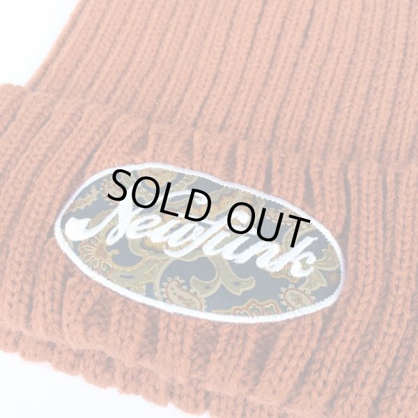 画像2: 【CRACKLIMB】'17 LOGO PAISLEY KNIT CAP (D.Orange) (2)